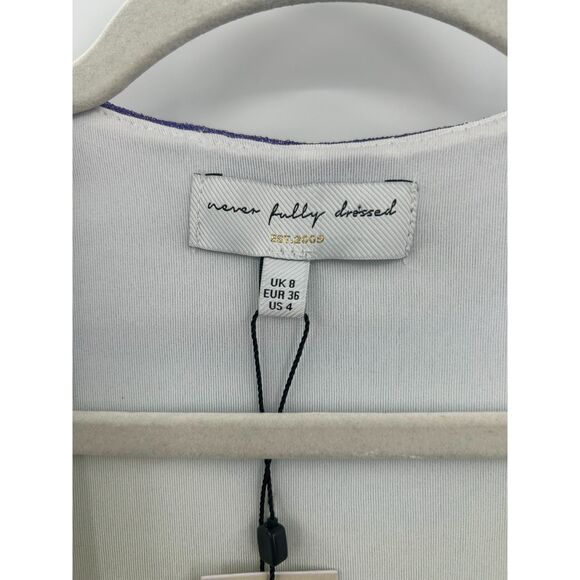 NWT Never Fully Dressed Women's Rainbow Mini Zsa Zsa Wrap Dress Size 4 - Picture 3 of 9